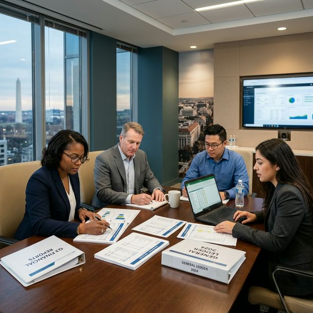 Eveneum Accounting Team Reviewing Financial Reports